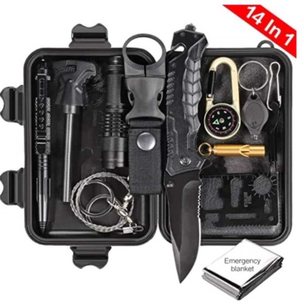 New Emergency Survival Kit 14 in 1